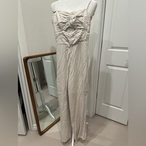 Abercrombie Strapless Cutout Jumpsuit